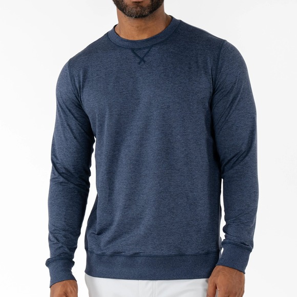 Rhoback Other - Rhoback Pace Performance Crewneck Fleet Navy Annapolis Blue Medium New With Tags